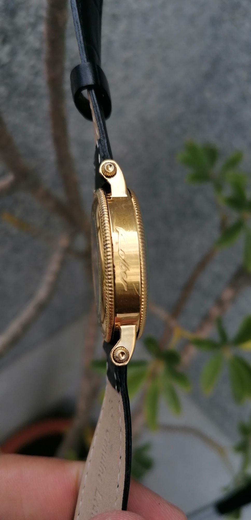 Relógio kolber geneve automatic open face tourbillon