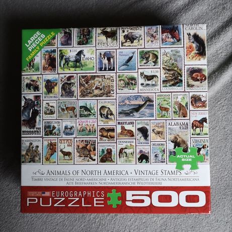 Puzzle Eurographics 500 znaczki