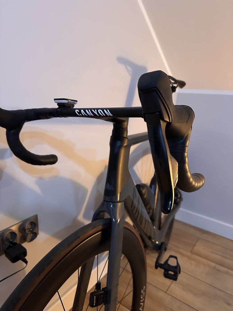 Canyon Aeroad CF SLX 7 AXS pomiar mocy