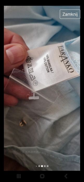 Taranko błękitna bawełniana bluzka 40