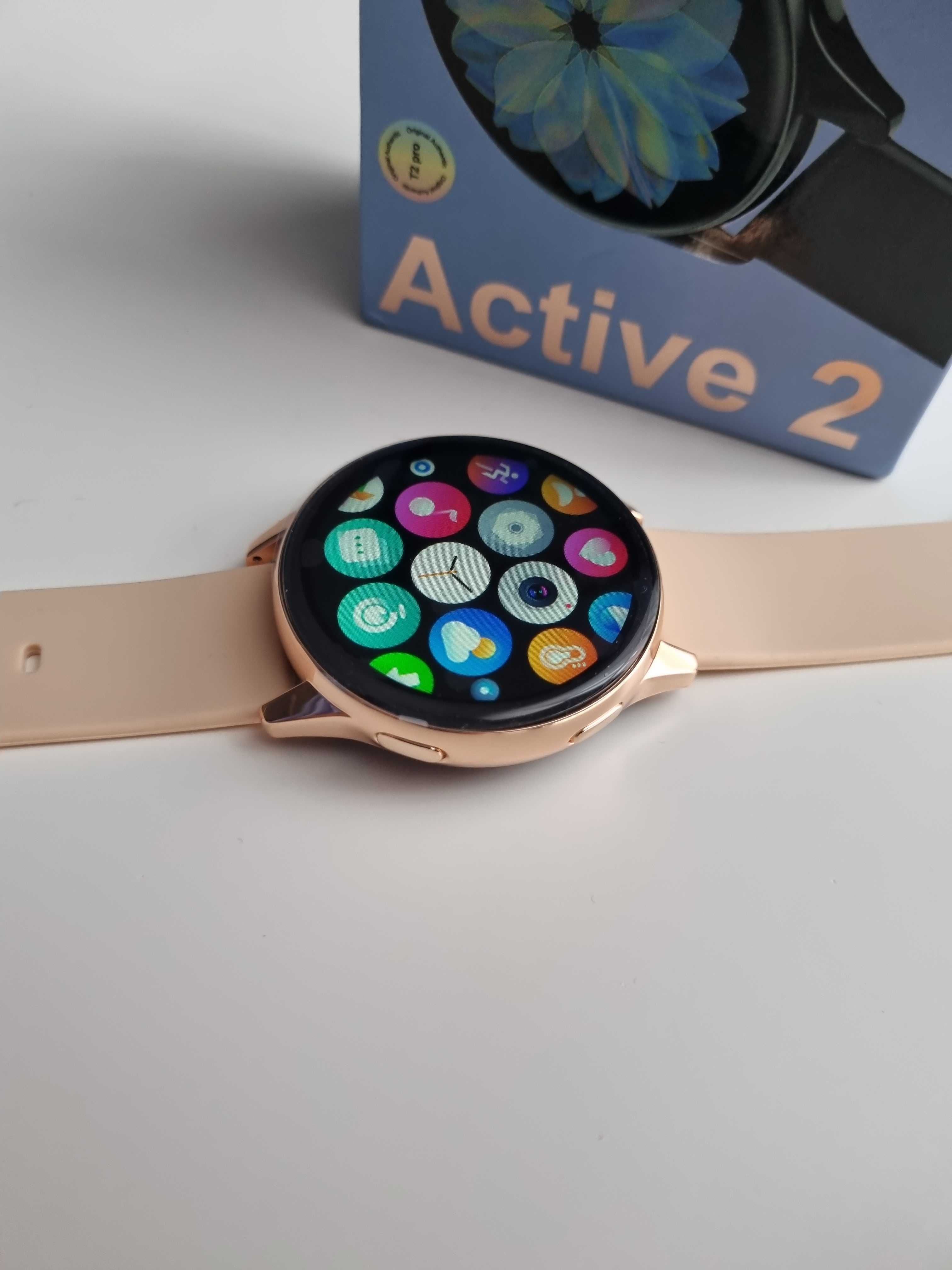 Złoty smartwatch nowy