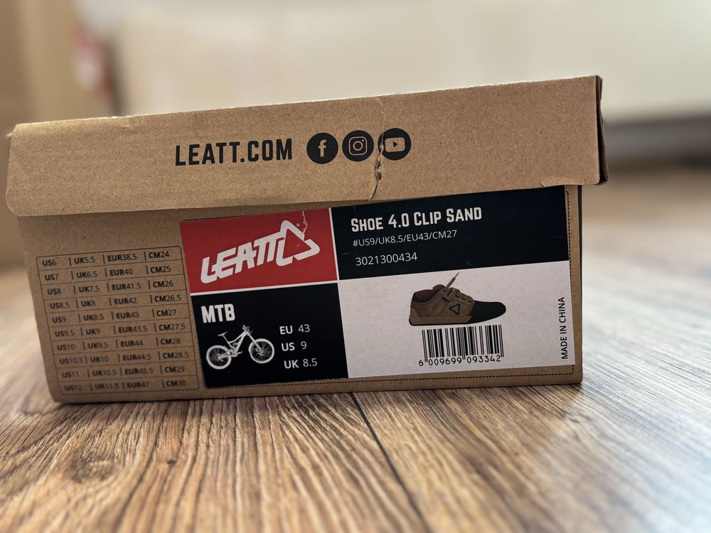 Buty MTB Leatt 4,0 Clip Sand rozm. 43