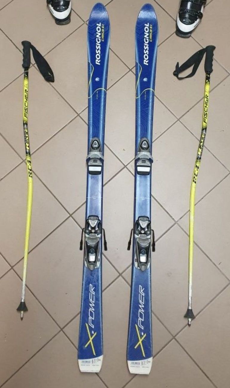 Narty Rossignol 150 + kijki Fischer