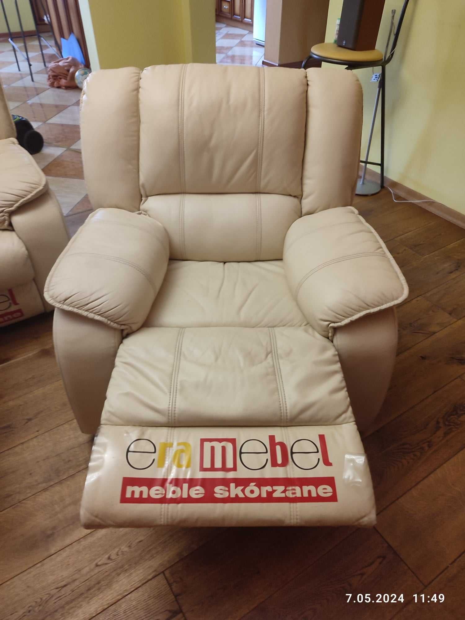 Skórzany Zestaw Wypoczynkowy
