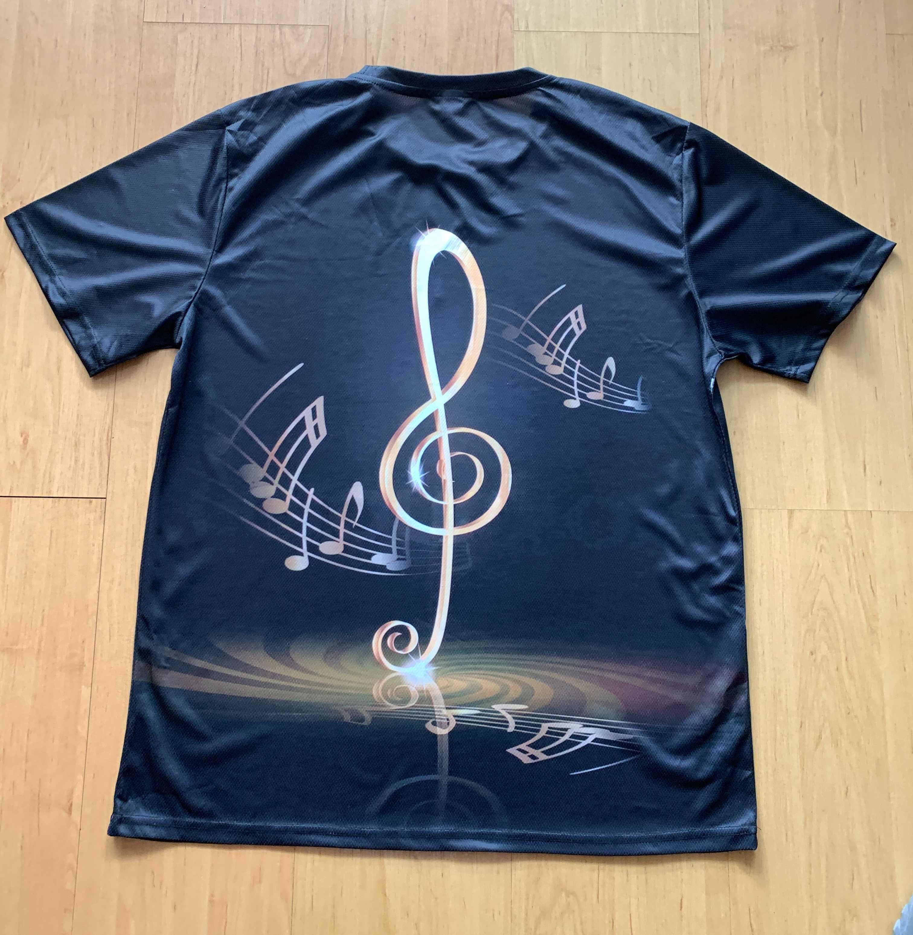 Koszulka T-shirt dla miłośnika muzyki - klucz wiolinowy rozmiar XL