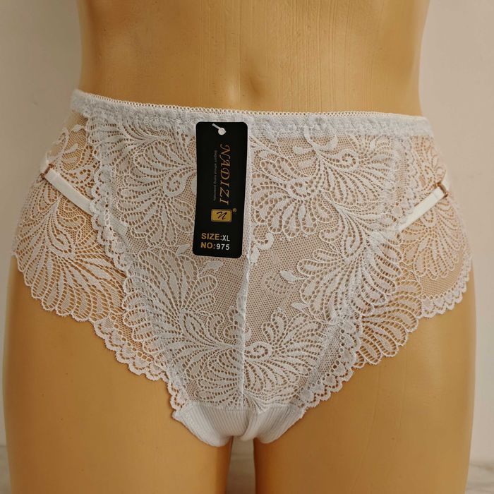 3PAK Stringi Maxi Damskie XXL Wysoki Stan