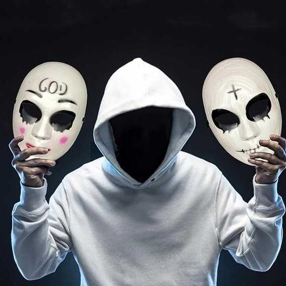 Maska Halloween The Purge God & Cross Killer 2szt. maski z horroru