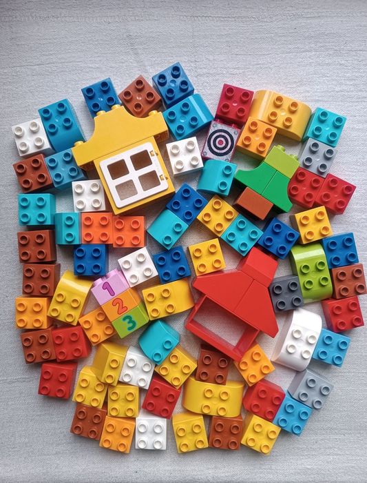 80 деталей  Лего Дупло оригінал кубики