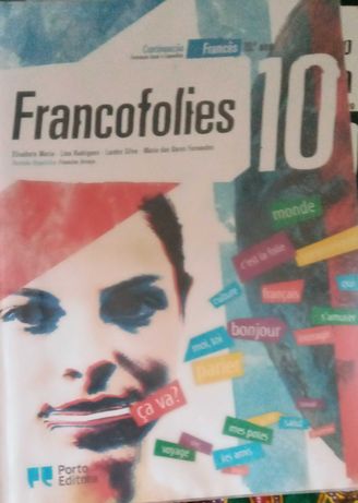 Livro "Francofolies"  - Francês continuação 10º ano