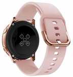 Pasek silikonowy do SAMSUNG GALAXY WATCH 4 5 6 40 mm Pudrowy