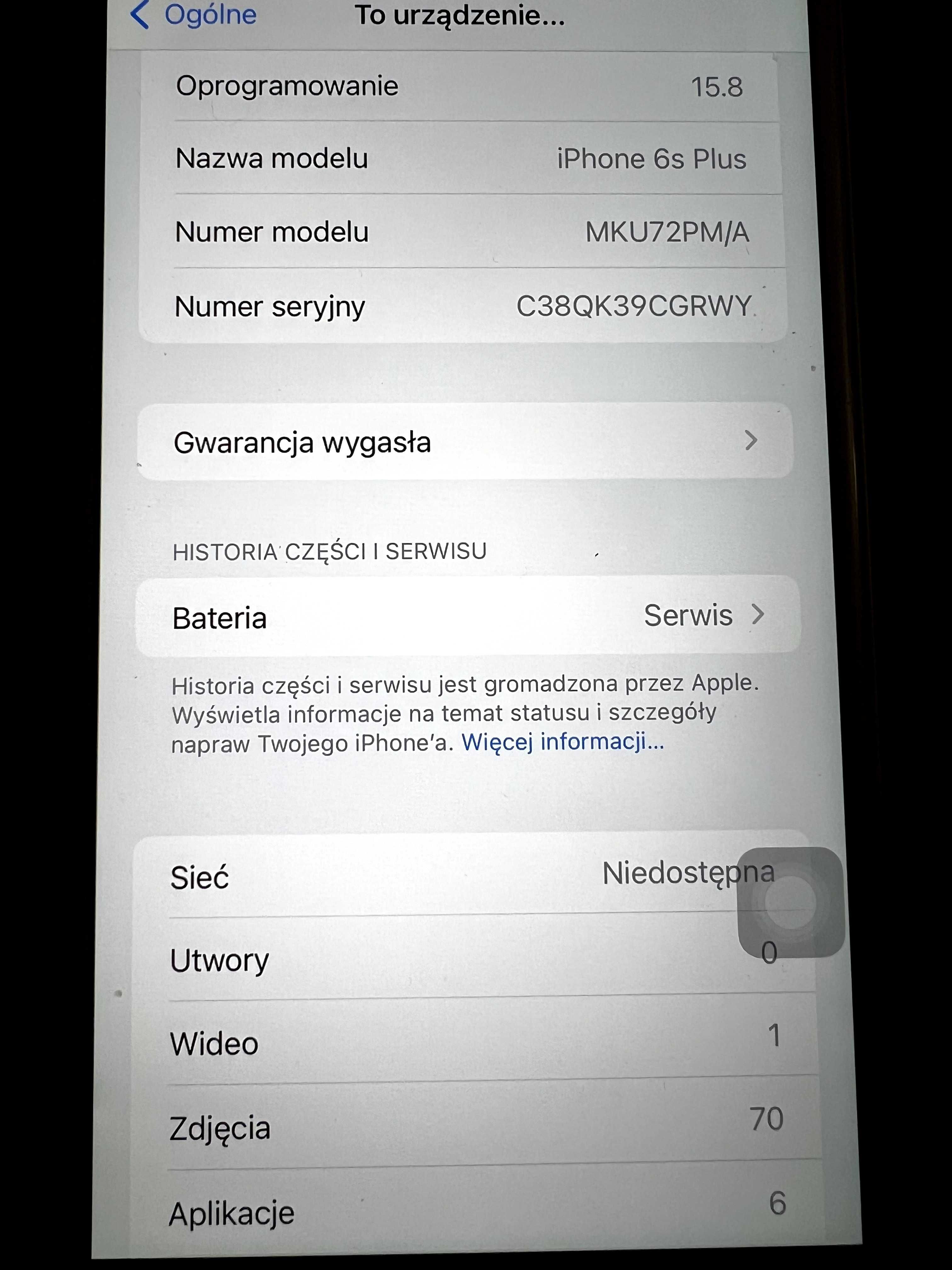 iPhone 6 S Plus stan idealny