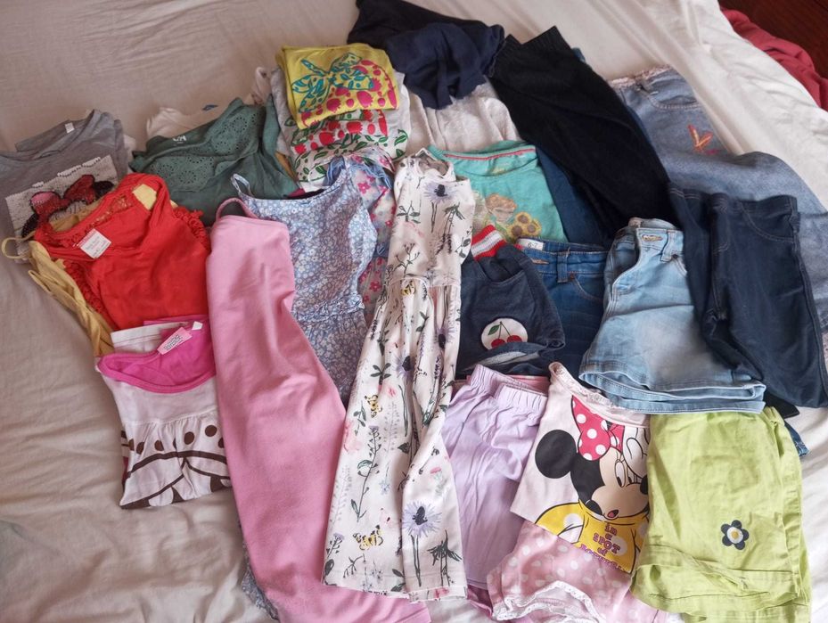 Lote Roupa Menina 6-7 Anos primavera  verao