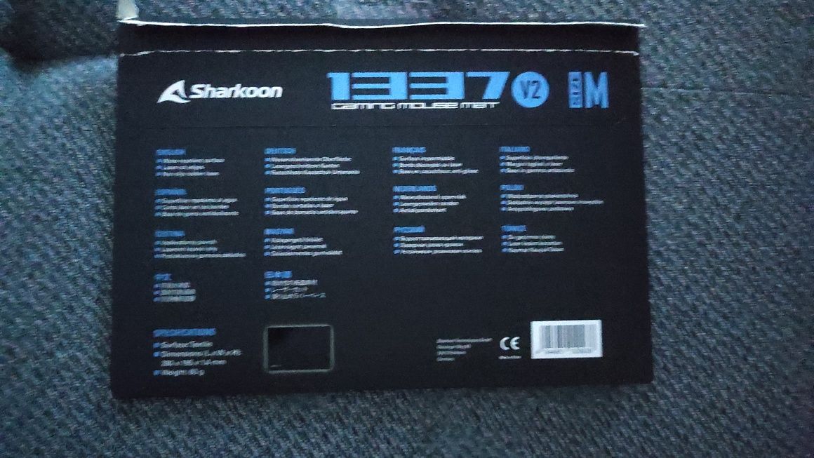 Nowa podkładka Sharkoon 1337 v2 rozmiar M 280x 195 mm