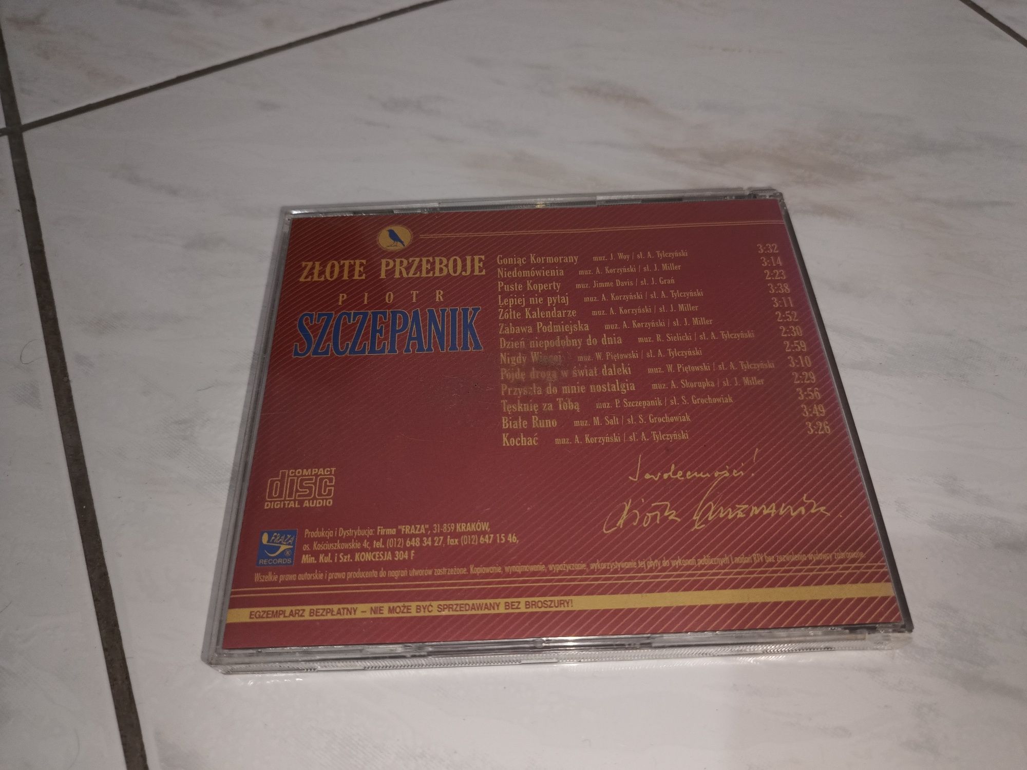 Płyta CD Piotr Szczepanik Złote Przeboje Hologram Zaiks