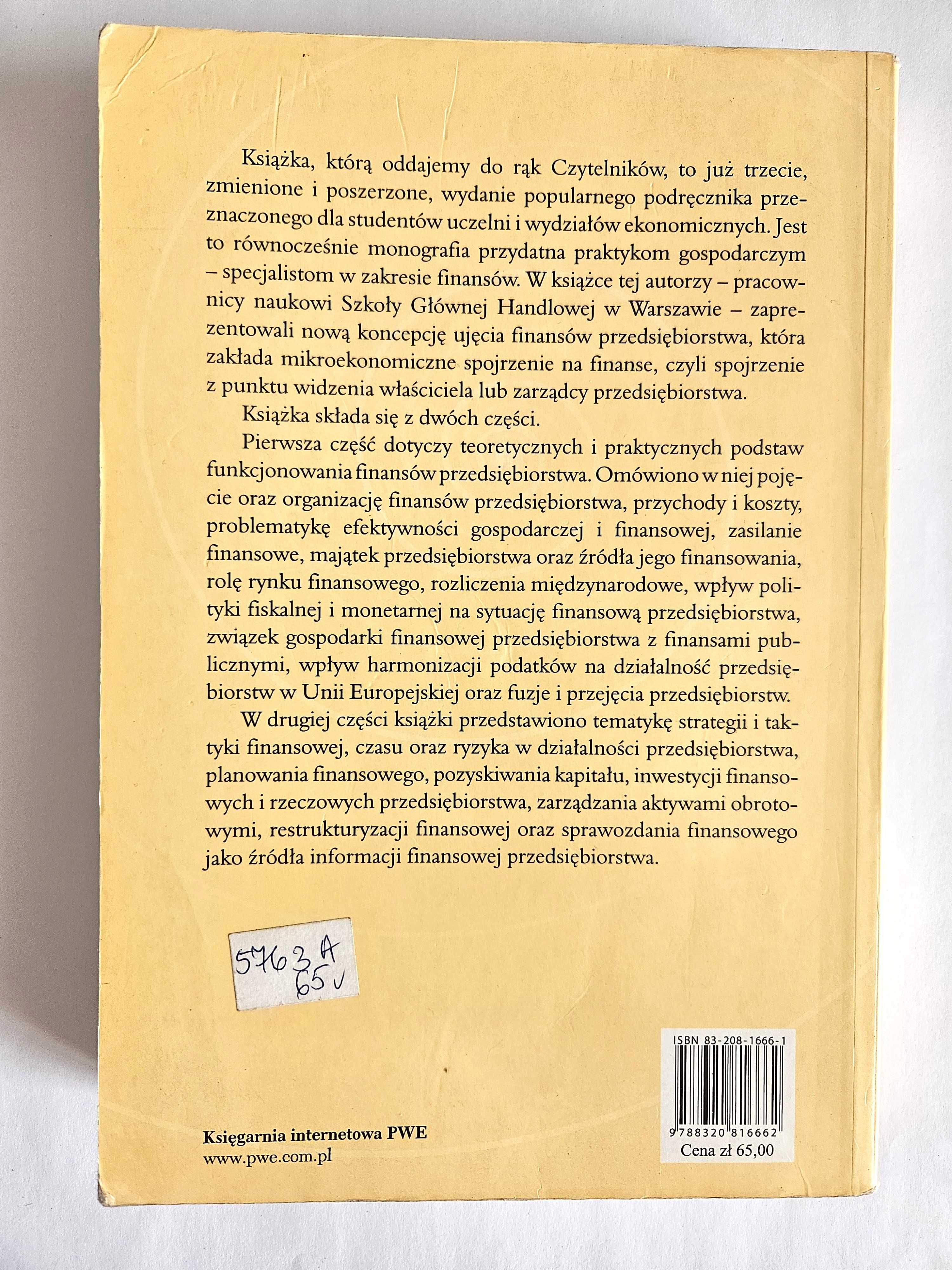 Finanse PRZEDSIĘBIORSTWA - Lech Szyszko