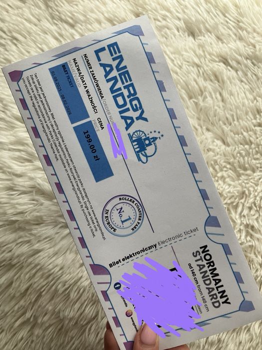 bilet do parku rozrywki energylandia
