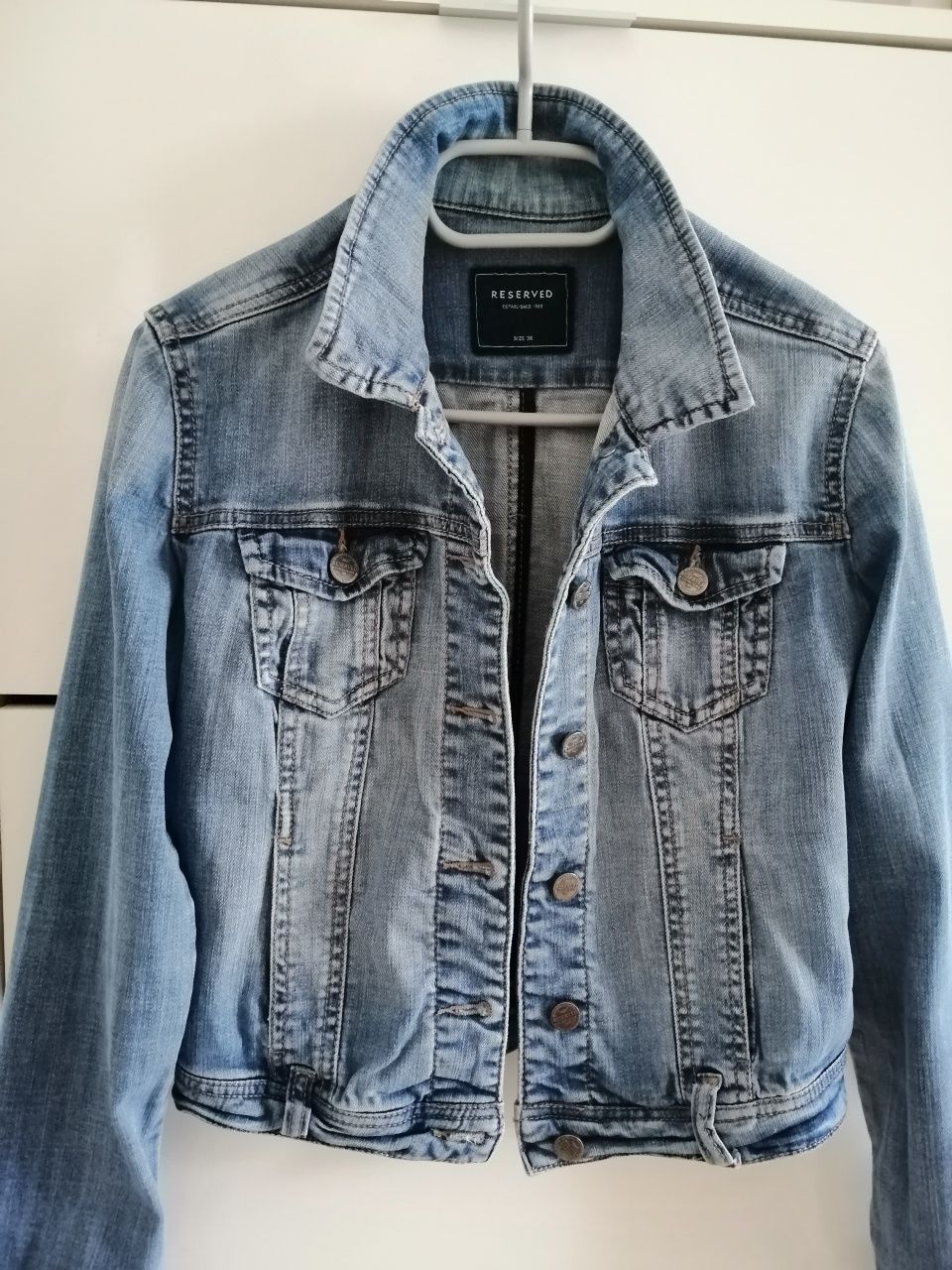 Reserved katana jeansowa damska 98% bawełna r. 36