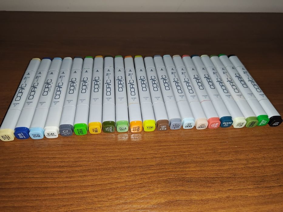 Komplet markowych profesjonalnych markerów COPIC Japan