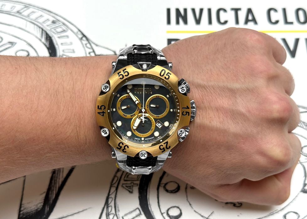 Часы Invicta 47217 Reserve Venom Cobra Swiss 54 mm. 200 MT.