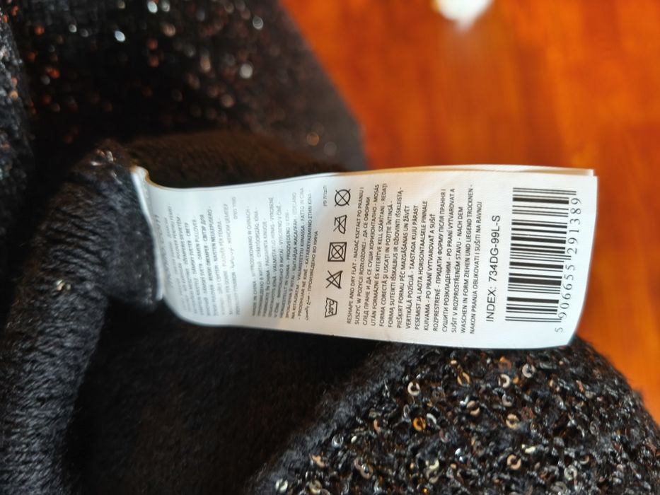 Sweterek Mohito cekiny metaliczna nitka S