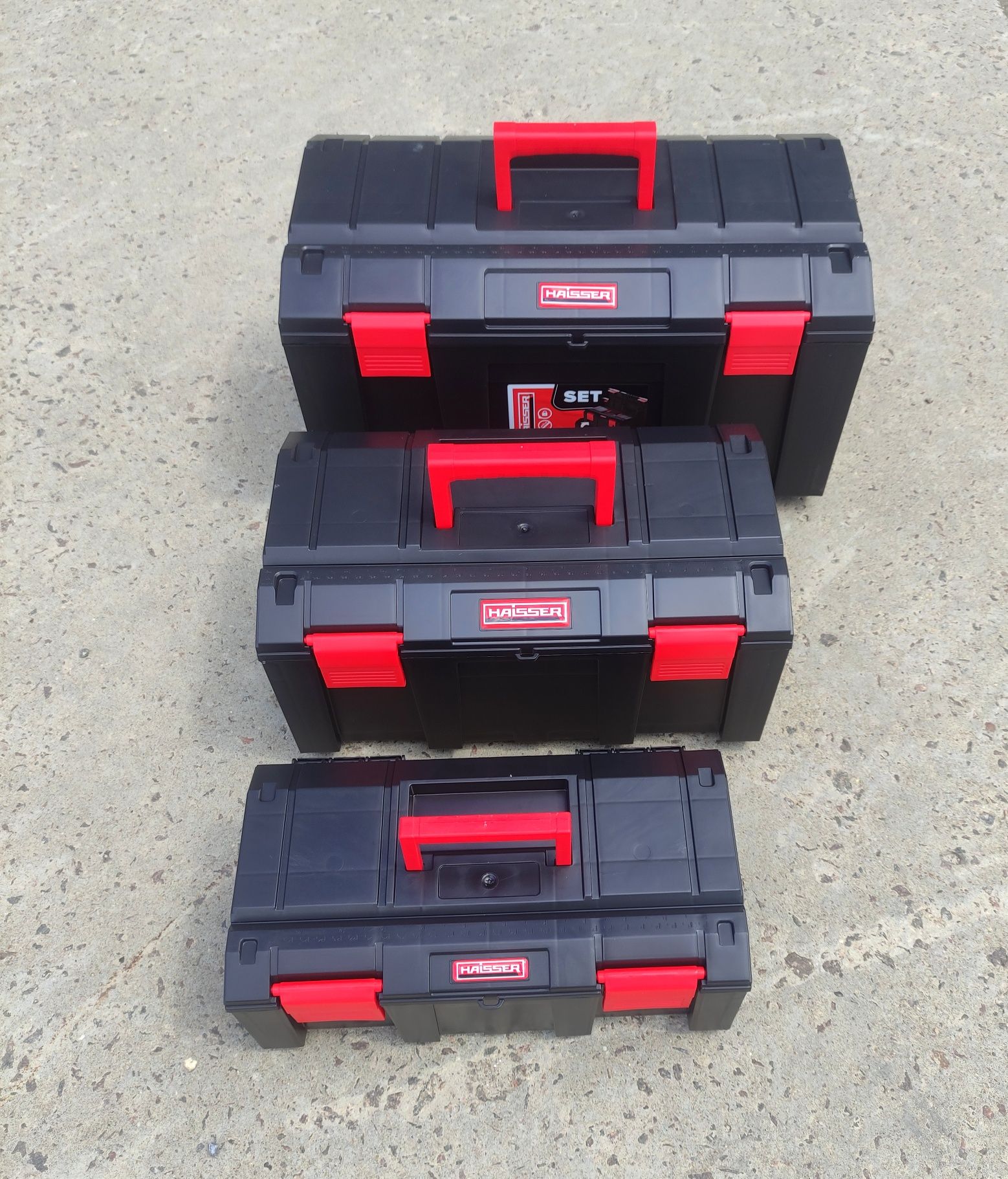 Набір ящиків для інструментів 3 шт ящик кейс бокс органайзер r-box set