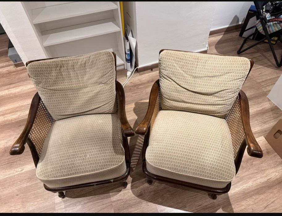 Fotele ażurowe vintage