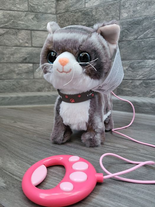 Інтерактивний котик на повідку музичний