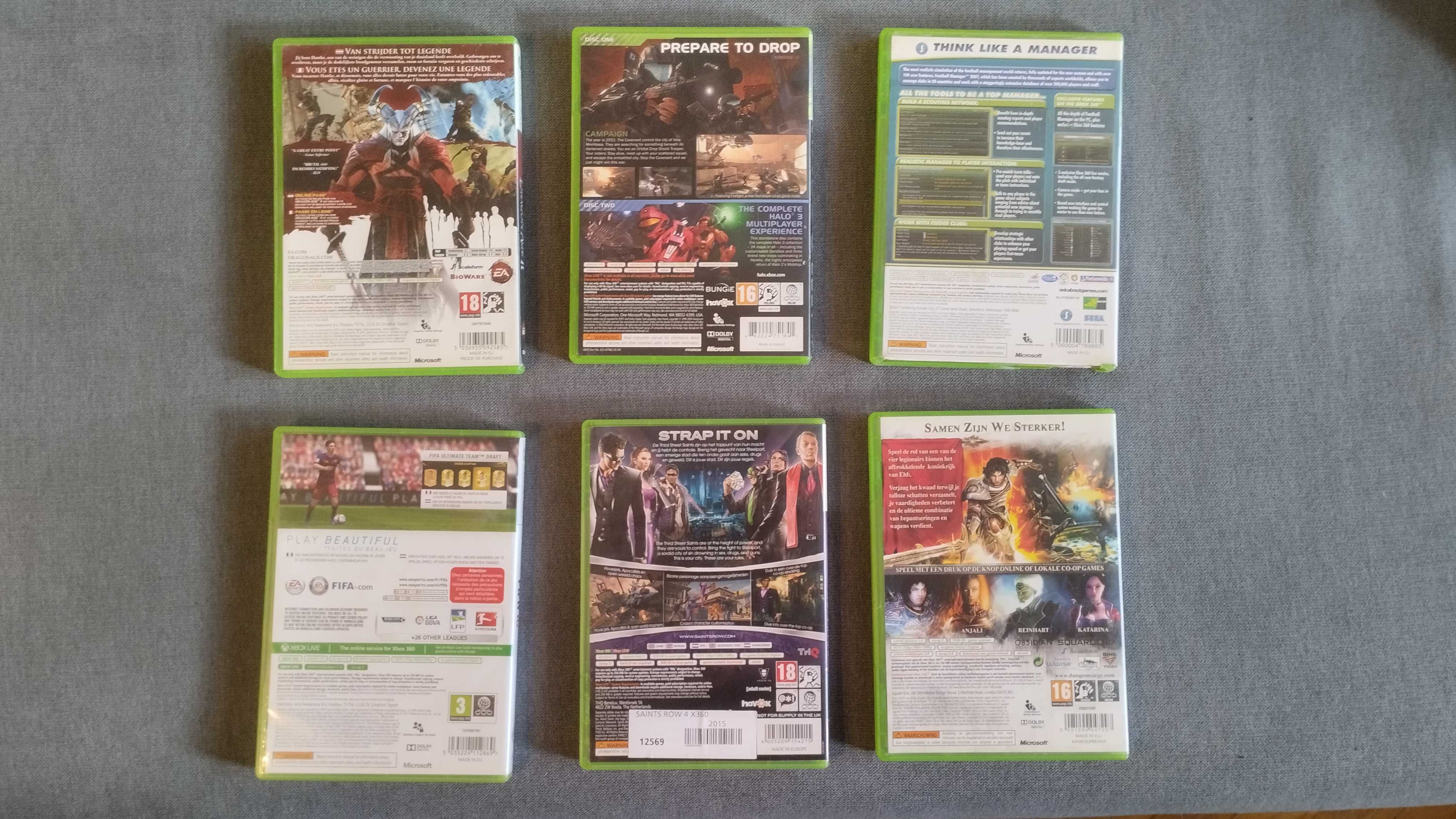6 Gier na Xbox 360, Halo 3 , Saints Row 3 ,Dungeon Siege 3 i inne「HIT」