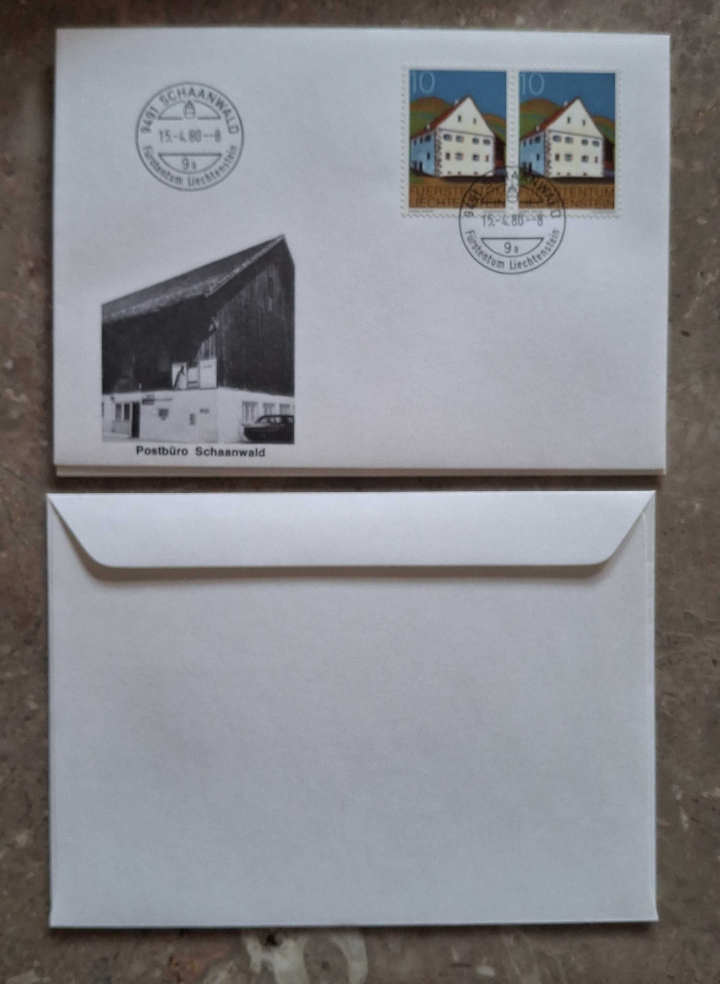 25 envelopes selados e novos do Liechtenstein