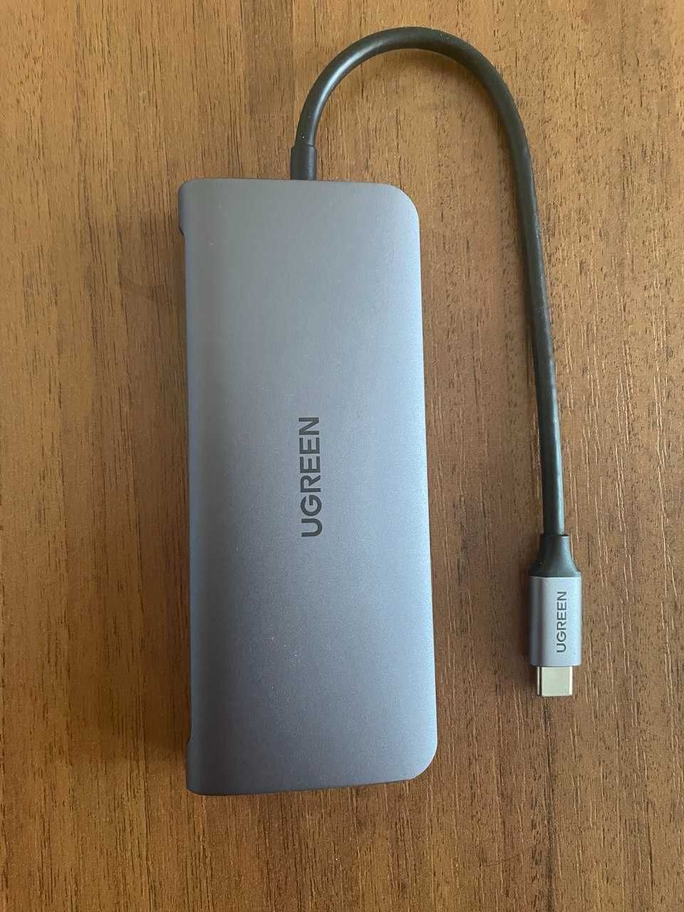 Адаптер-хаб UGREEN 9-in-1 HDMI Ethernet USB-C Hub новый (без коробки)