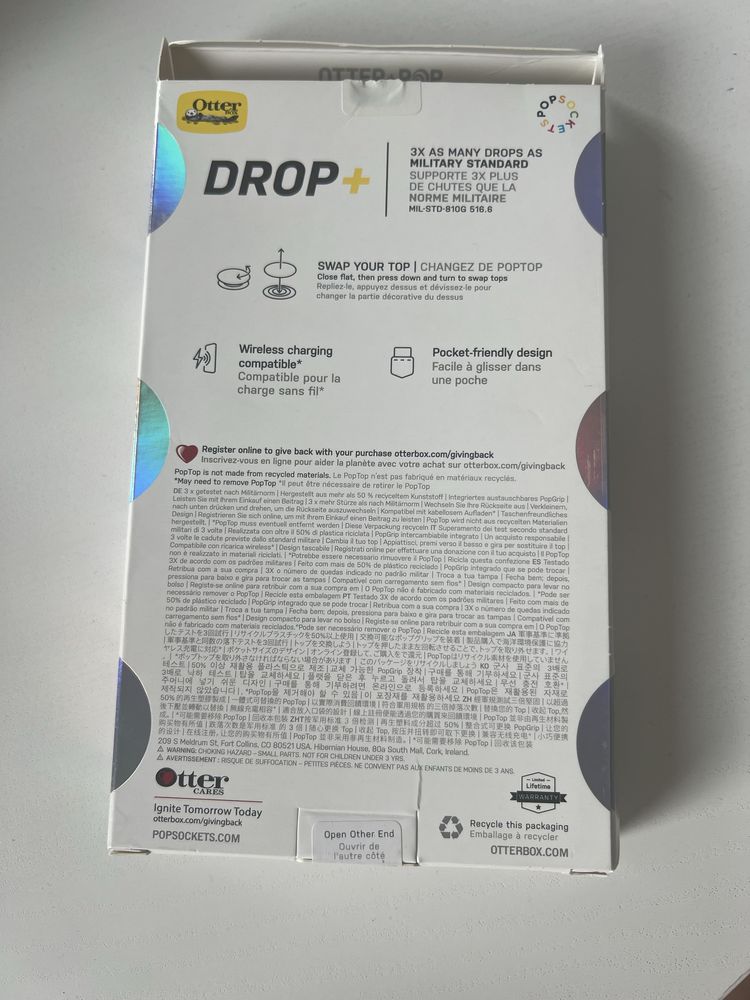 Otterbox Popsocket etui case iPhone 13 Pro przezroczysty