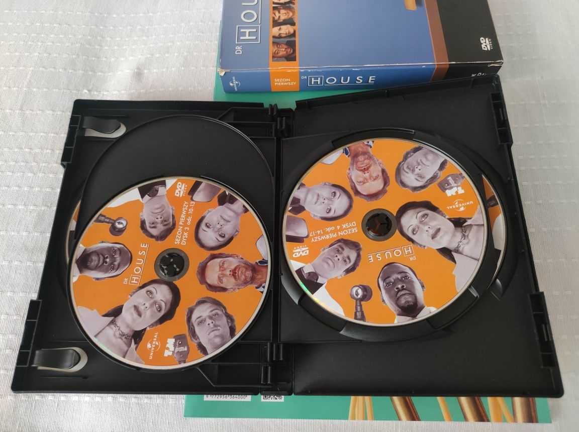 Dr House Sezon 1 (House M.D. - Season 1) kultowy serial 5 DVD H.Laurie