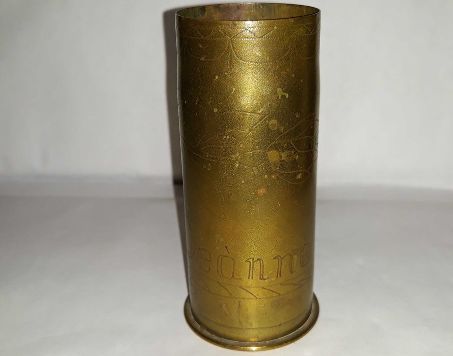 Francuska łuska do działka 37mm Puteaux 1916 rok- sztuka okopowa