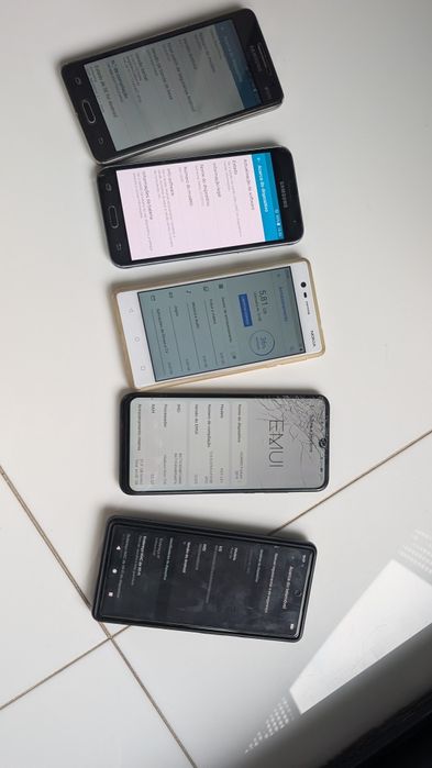 5 telemóveis em funcionamento para desocupar