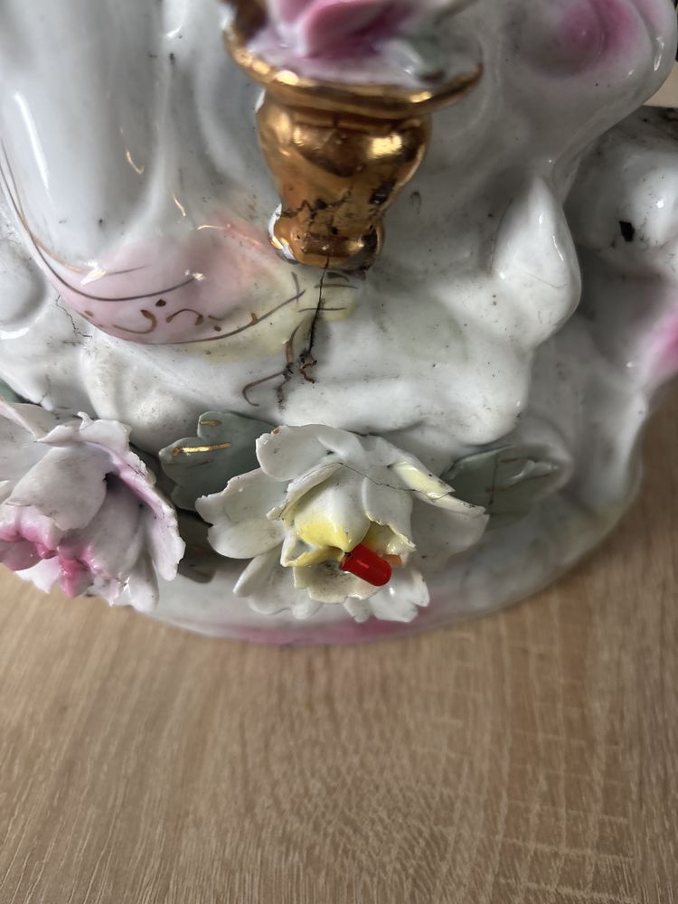 Lampa stołowa nocna porcelanowa gejsza 45 cm