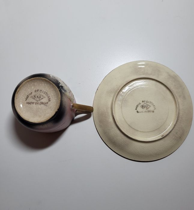 Chávena de café antiga fabricada no Japão