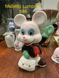 Stara figurka skarbonka Myszka Miki vintage retro sygnowana 686