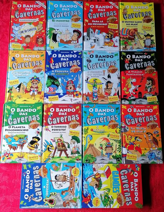 40 livros coleção o bando das cavernas-NOVOS a estrear-Desde 5,50€