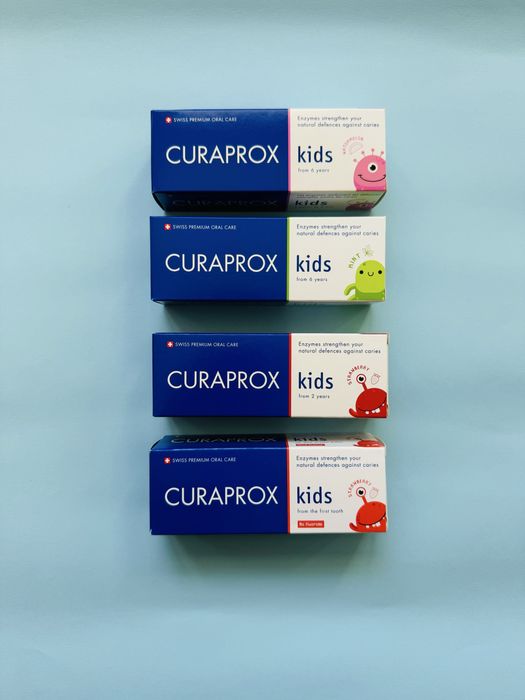 Зубна паста дитяча curaprox kids 0+ 2+ 6+