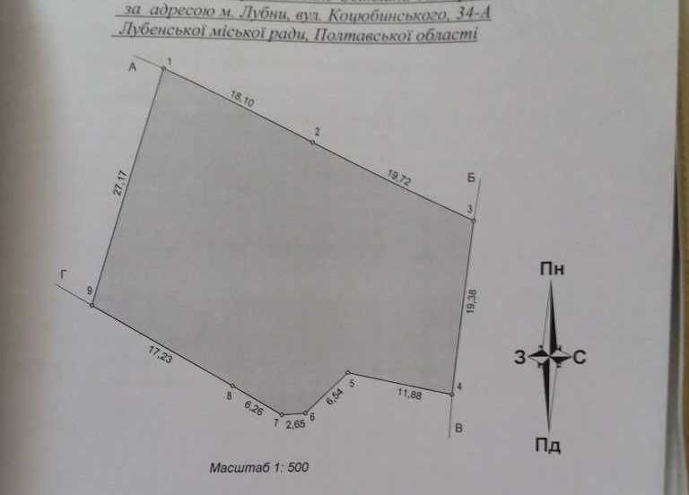 Продам земельну ділянку (10 соток) м. Лубни (під будівництво або дачу)