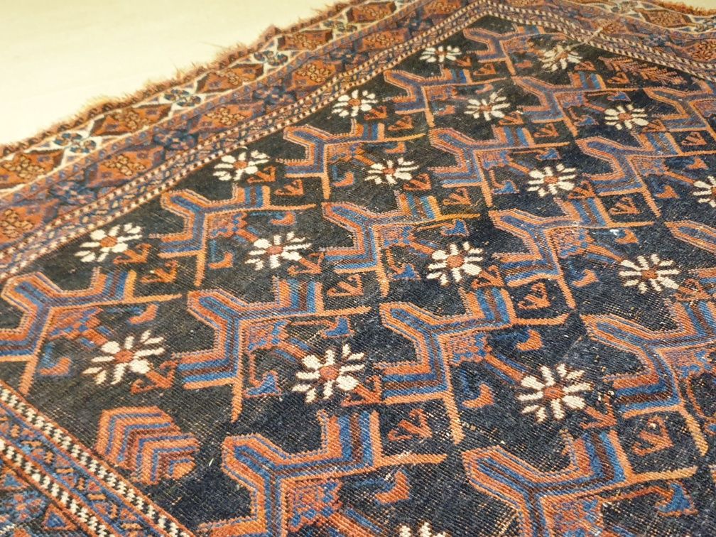 Khamseh bardzo stary perski dywan Persja poludniowa - Antyk