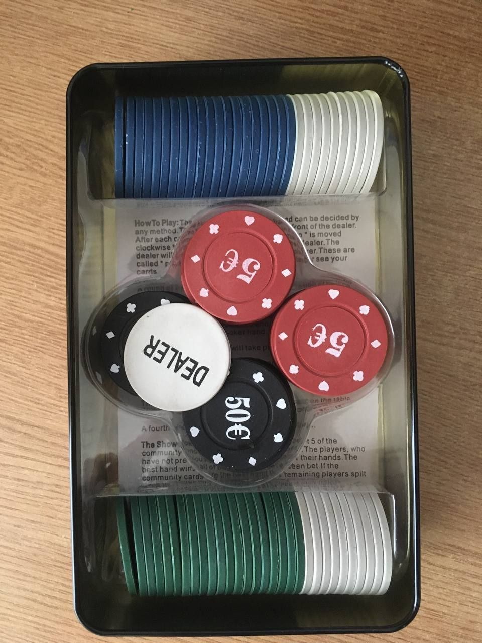 Набор для покера "Poker chips" (100 шт.)