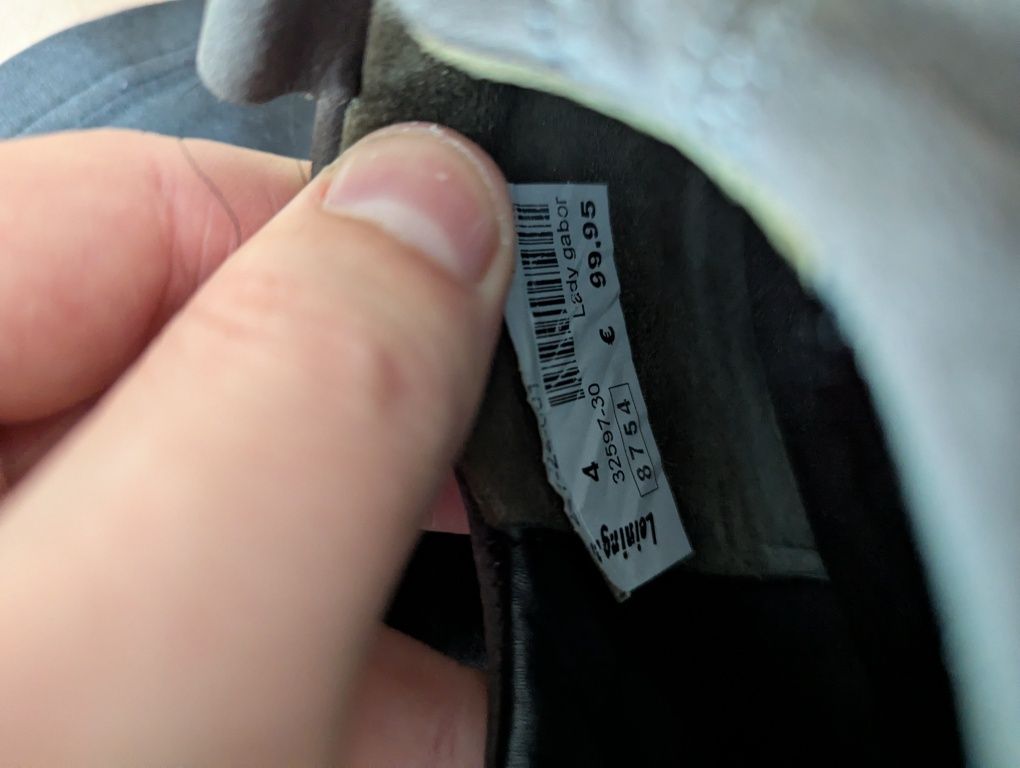 Шкіряні жіночі туфлі від Gabor Comfort EUR 37 Gr 4 23.5-24cm.