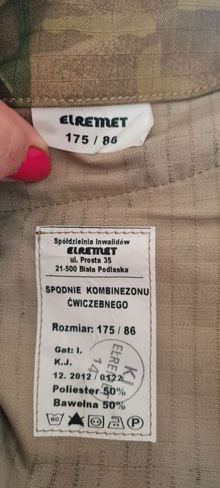 Spodnie kombinezonu ćwiczebnego wojsk specjalnych