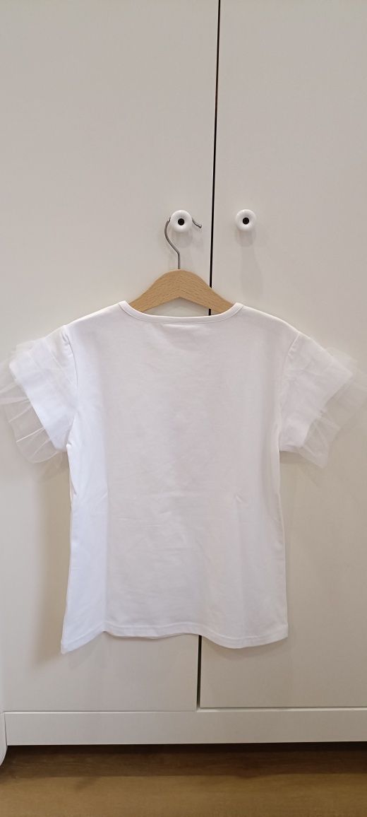 T-shirt NOVA com pormenor de tule
