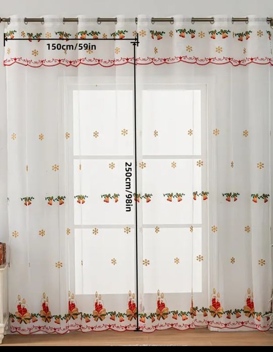 Firanki świąteczne