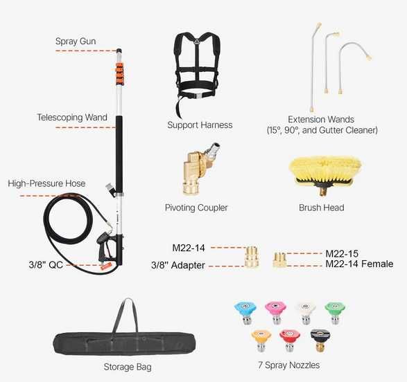 Lança Telescópica para Lavadora de Alta Pressão