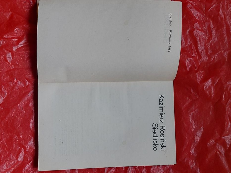 Stara Książka Siedlisko 1984rok