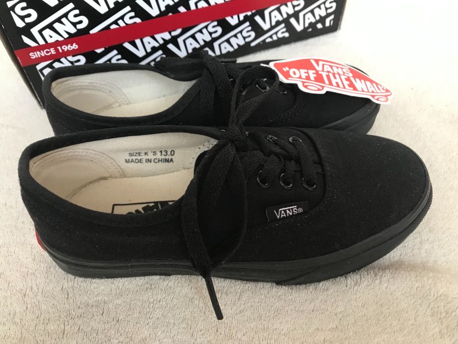 Кеды Vans оригинал детские размер 30.5(19.5см) и 31.5(20.5см)