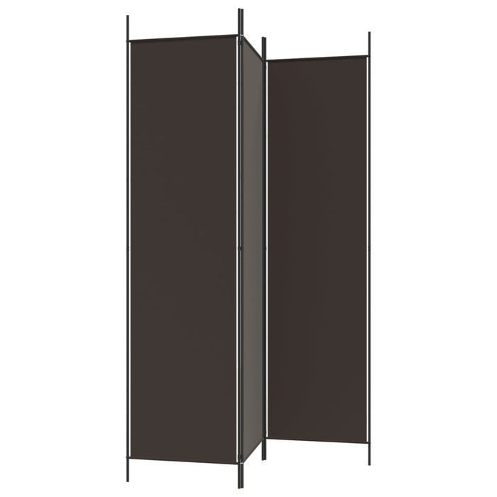 Parawan 3-panelowy Vidaxl Brązowy 150x200 cm Tkanina